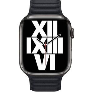 Apple, Genuine magnetic Leather watch strap for wristband, Band, 45 mm Strap